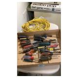 Screwdrivers and extension cord