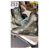 Painted ice skates