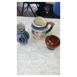 Vintage stoneware mugs