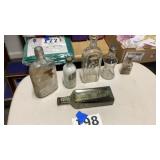 Misc glass bottles