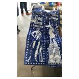 Large patriotic banner God bless America