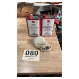 Black Powder powder and balls cans partially used