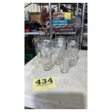 Lot of 11 Coke glasses