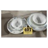 Mixed Corelle dishes