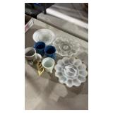 Variety dishes, mugs, deviled egg holders