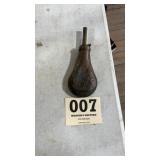 Older Black Powder Brass Powder flask