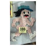 Melted popcorn plastic streaker