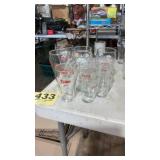 Lot of 10 Coke glasses