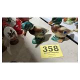 Set of mallard ducks