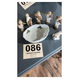 Cherubs, candy dish, a seal