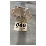 Carnival glass piggy bank