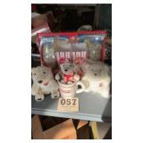 Coca Cola popcorn containers, polar bears, and