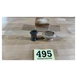 Two vintage table lighters one is a Ronson with