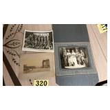 Early photos lot, one of a Victorian bride with