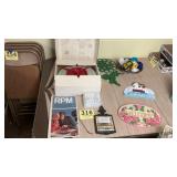 Vintage RPM game, camera, cleaning, decorations,
