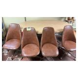Vintage dining room or kitchen table with four