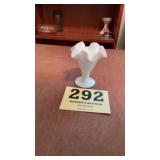 Milk glass vase