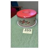 Vintage Tin Cake Carrier Saver