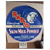 1920 Unused Milk Powder Barrel Label