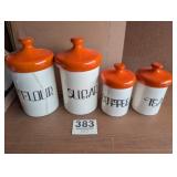 MCM Ceramic Cannister Set (Repaired)
