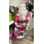 Vintage large blow mold Santa, has some damage
