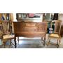 8pc Antique Oak Dining Set. 6 chairs, 48ï¿½ table,