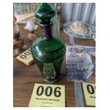 Green Glass Venetian Decanter