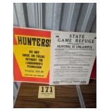 Rare PA Game Commission Signs 50ï¿½s-70ï¿½s