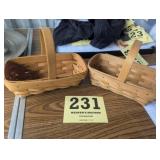 2 Longaberger Baskets