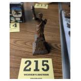 1950ï¿½s Statue of Liberty Metal Coin Bank