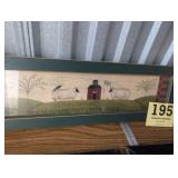 Folk Art Smart Sheep Art Print