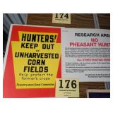 Rare PA Game Commission Signs 50ï¿½s-70ï¿½s