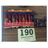 Cast Iron Horse & Wagon Wall Art