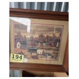 Ship Town Framed Art Print