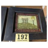 Folk Art Bless This Home Art Print