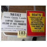Rare PA Game Commission Signs 50ï¿½s-70ï¿½s