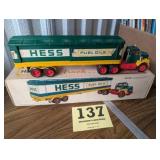 1975 Hess Tractor Trailer Fuel Truck w/Box