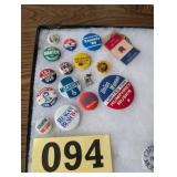 Vintage Political Button Lot