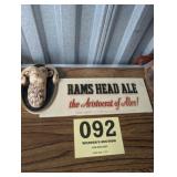 Ramï¿½s Head Beer Advertising Sign