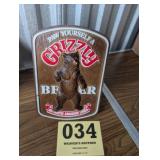 Grizzly Bear Beer Adv. Store Display