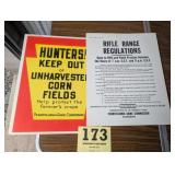 Rare PA Game Commission Signs 50ï¿½s-70ï¿½s
