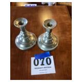 Pewter Candle Holders