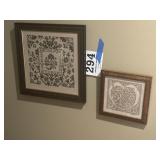 Cross stitch, framed wall art