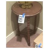 Three legged round corner stand