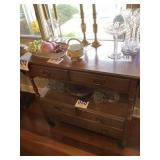 PA House Cherry 6 Drawer Drop End Leaf Tea Cart