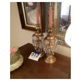 Fancy Brass Candle Holders