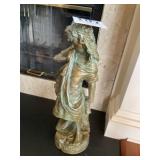 24" PLASTER GIRL STATUE
