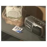 Shelf Lot pelons mini heater as a small boom box