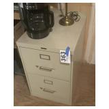 Two drawer metal filing cabinet wide/legal size