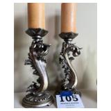 PAIR OF CANDLE HOLDERS